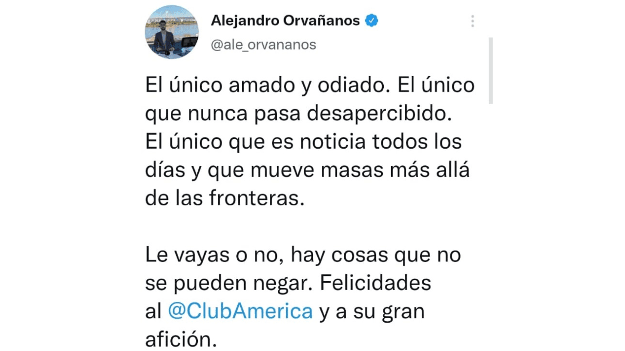 El Club más grande de América cumple 105 años de existencia y las felicitaciones se hicieron extensas en redes sociales. Aficionados, jugadores y ex jugadores, otros clubes y periodistas se sumaron al homenaje de las Águilas.