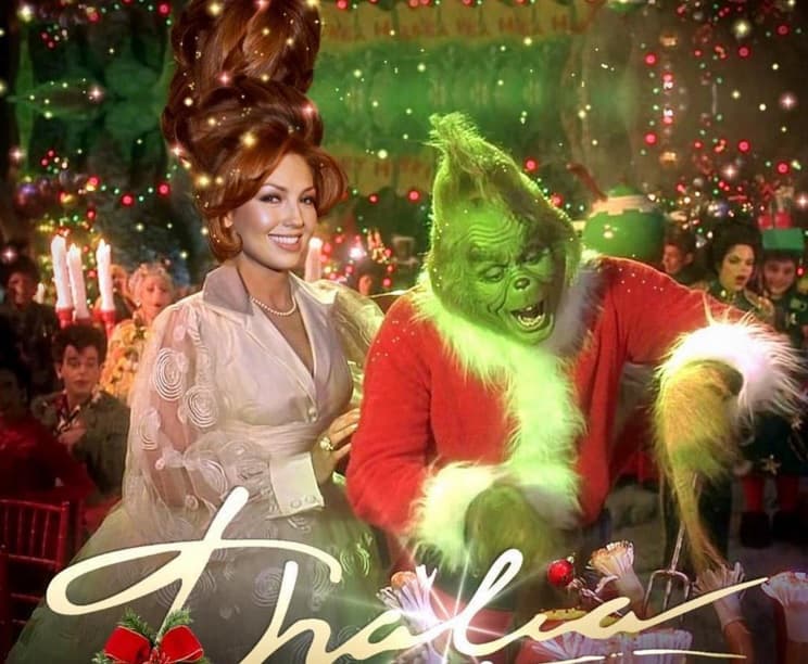 Hasta sedujo al Grinch para que la dejara tener una Feliz Navidad.