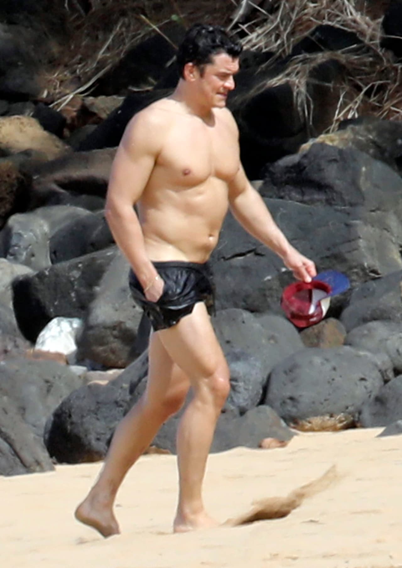 Orlando Bloom dejó al descubierto que ha ganado peso.
<br>