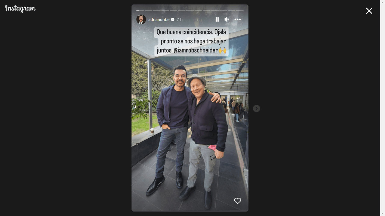 El intérprete del Vítor compartió la imagen con el protagonista de 'Animal'.