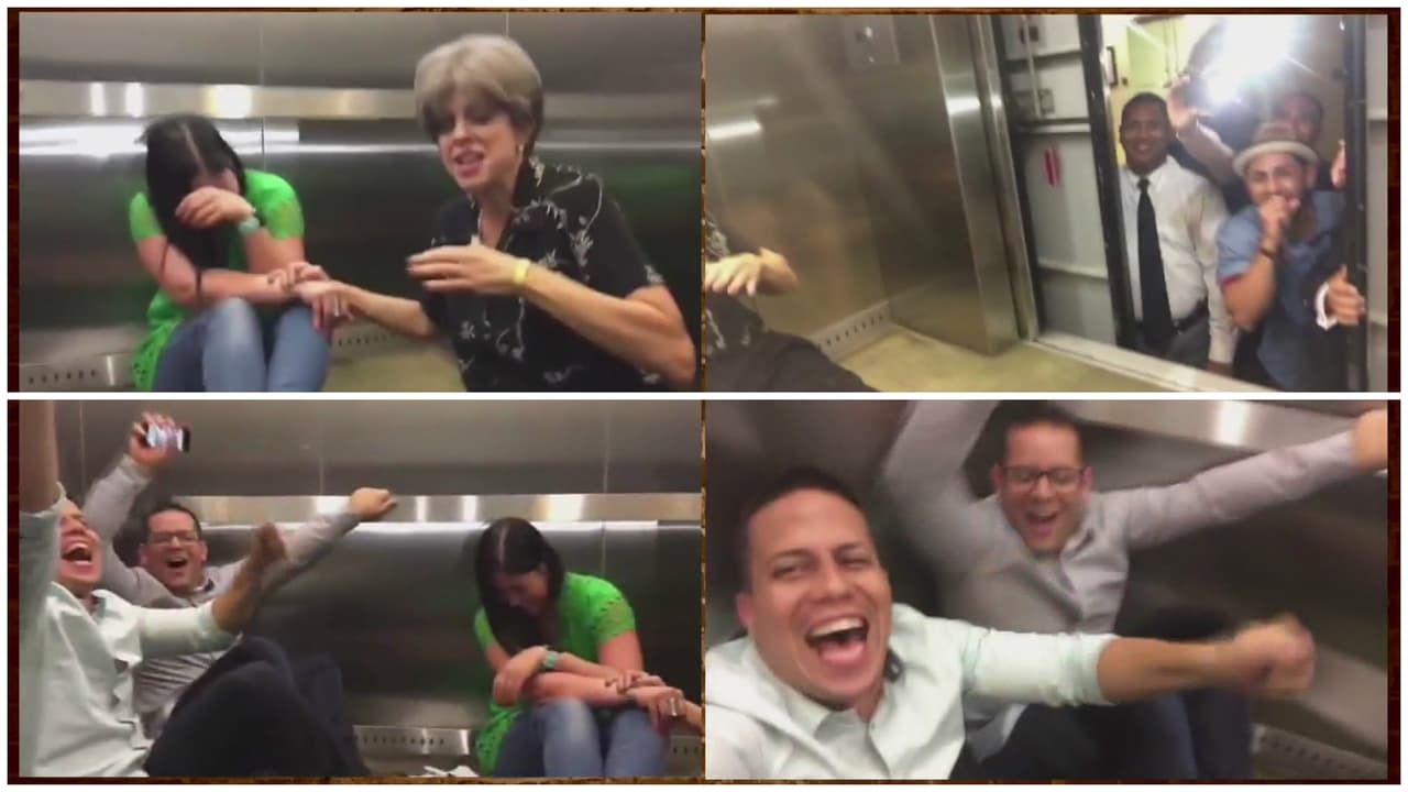 Suzette Bacó pasa tremendo susto en elevador