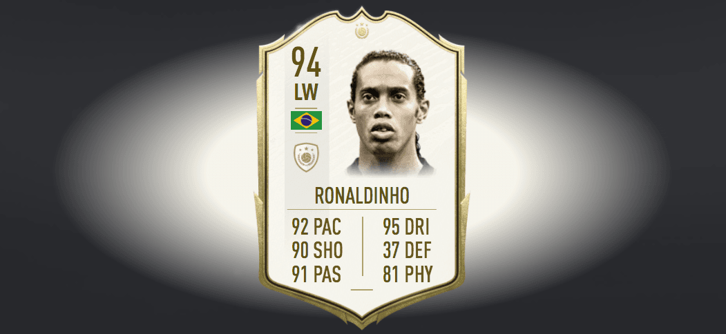 El crack exBarça, Ronaldinho, es uno de los íconos del FIFA 20 mejor rankeado. Te presentamos al Top de brasileños que acompañan a la leyenda en el juego.