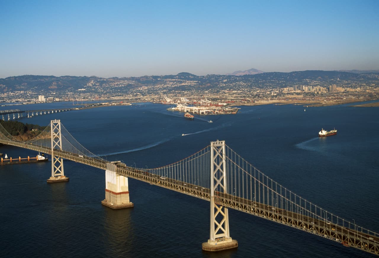 El puente de la Bahía de San Francisco.