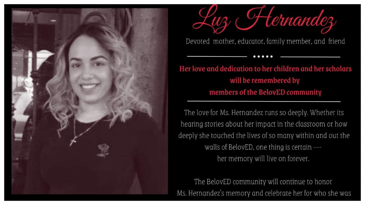 Mientras las investigaciones continúan, 
<b>familia, alumnos y conocidos de Luz Hernández,<a href="https://www.univision.com/local/nueva-york-wxtv/muerte-de-luz-hernandez-asi-recuerdan-a-la-maestra-dominicana-asesinada-en-new-jersey-video"> la recuerdan</a> como una persona “muy amada </b>para la comunidad”, y la escuela en la que trabajó colocó este mensaje en sus redes sociales para despedirla. Se 
<a href="https://www.gofundme.com/f/488kfp-children-scholarship-fund?qid=540b0a94fbfc6aeee1d66e4d9c4e1207">ha creado una campaña de GoFundMe </a> para recaudar dinero para los hijos de Hernández y su meta es de $50,000.