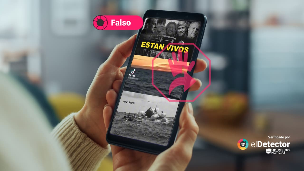 Es falso que los tripulantes del sumergible Titán están vivos, como dice ese video