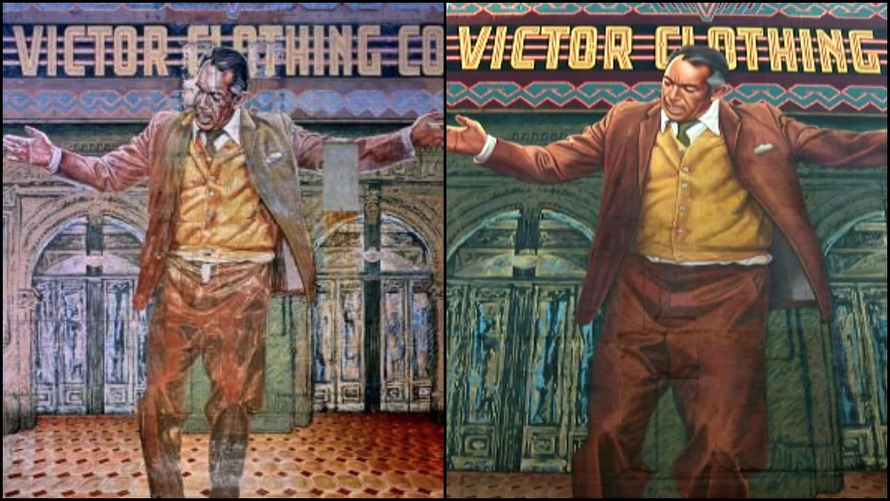 Mural de Anthony Quinn recupera su color tras 32 años de deterioro