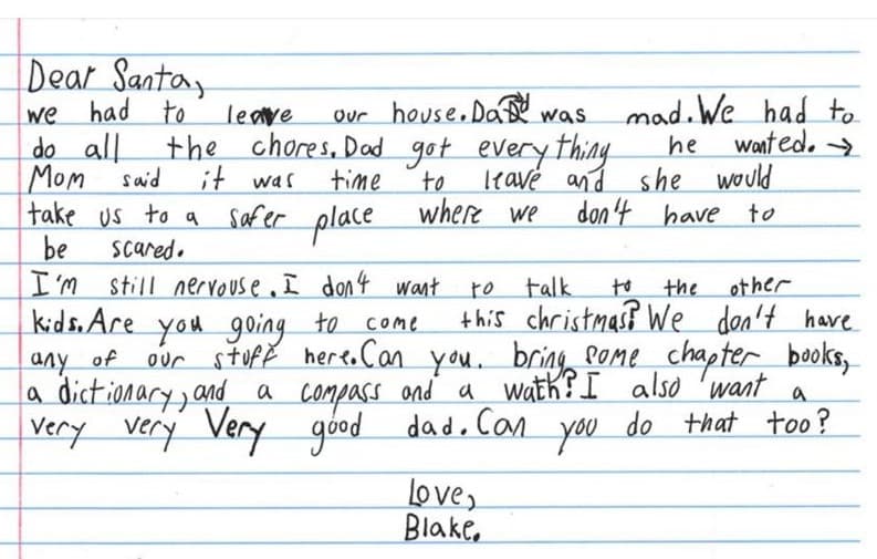 Una madre encuentra la carta de su hijo con una petición especial: "Quiero un mejor papá"