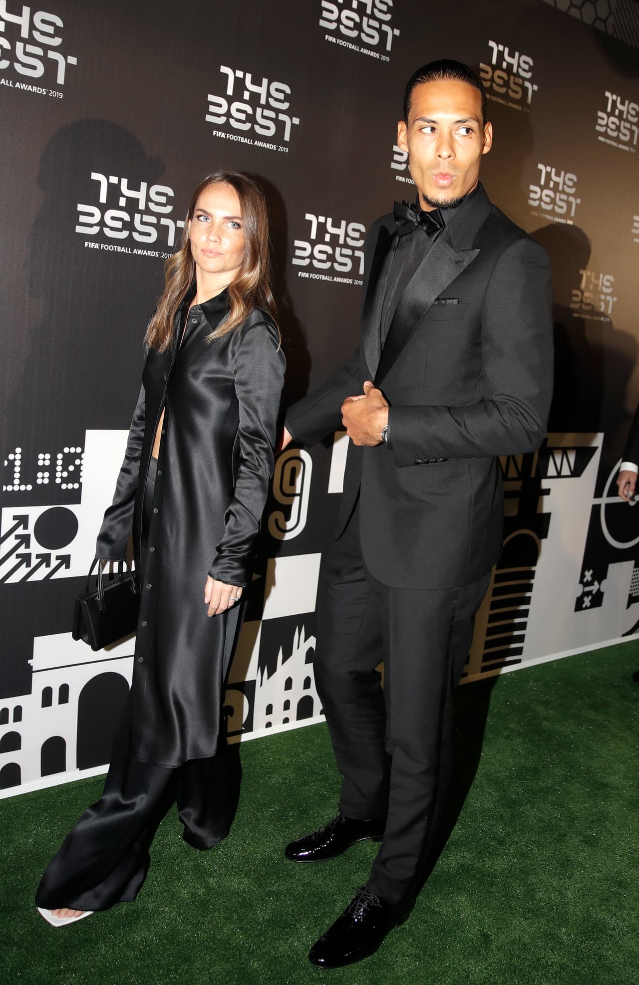 Virgil van Dijk y su pareja Like Nooitgedagt