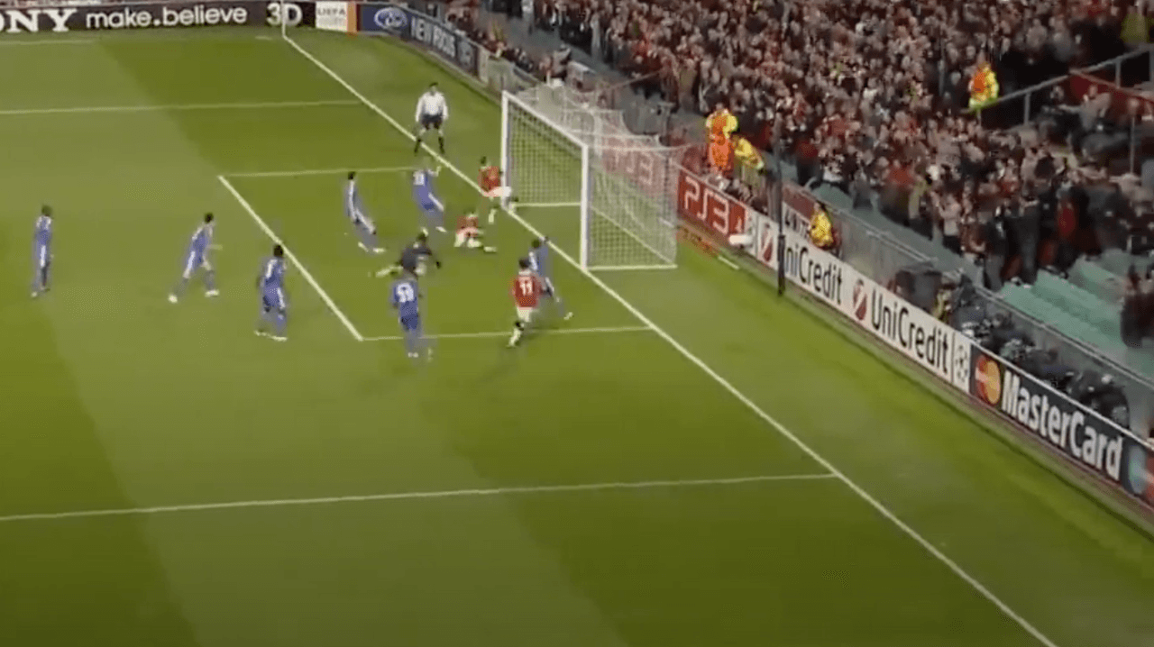 Esta es la secuencia de la anotación y el festejo de Javier Hernández.