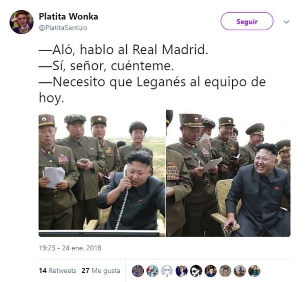 Real Madrid y su eliminación de la Copa del rey a manos del Leganés en el Santiago Bernabéu son motivos de burlas en redes, desde la campaña de Zidane esta temporada hasta incidencias de la derrota.