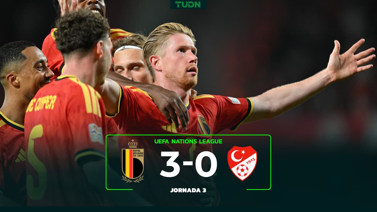 Resumen | Bélgica derrota a Turquía con doblete de Kevin De Bruyne