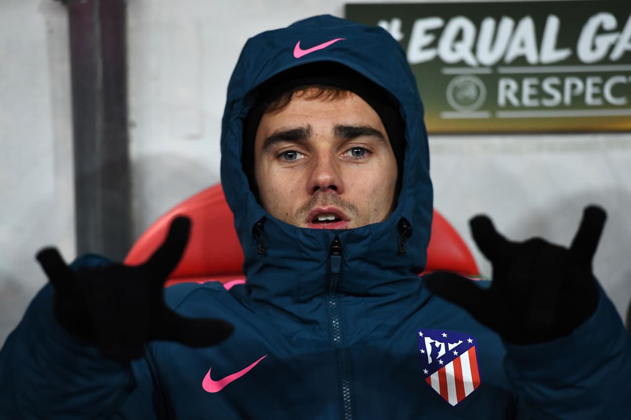 Antoine Griezmann comenzó el partido como suplente, para darle espacio a Angel Correa.