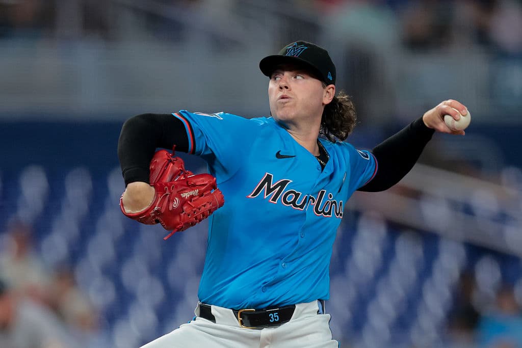 El abridor Ryan Weathers perdió ante los Gigantes de San Francisco. Lanzó 6 entradas completas y permitió 4 carreras.