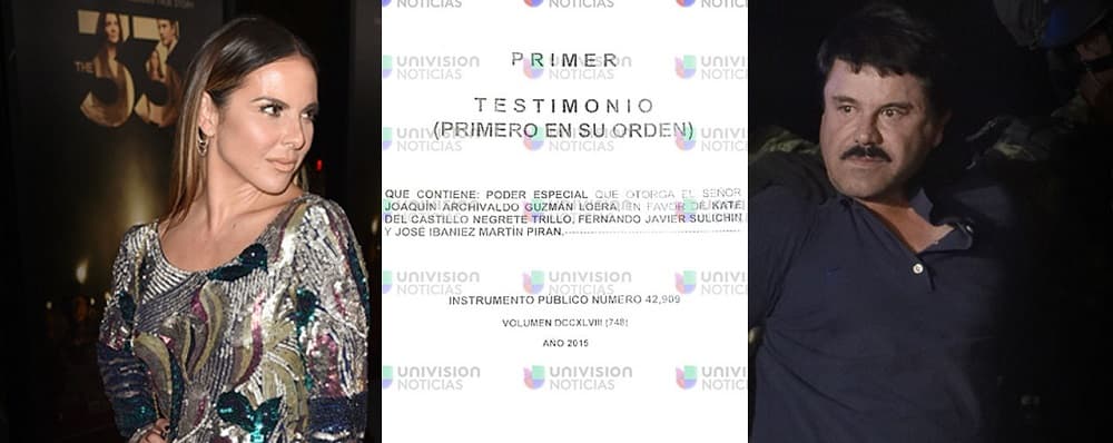 Exclusiva: Primera prueba del vínculo entre "El Chapo" y Kate del Castillo