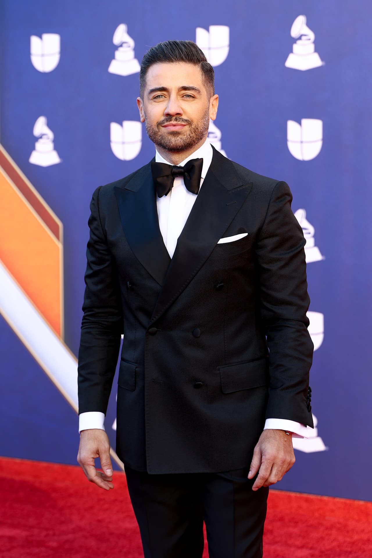 Borja Voces eligió un clásico smoking para esta gran noche.