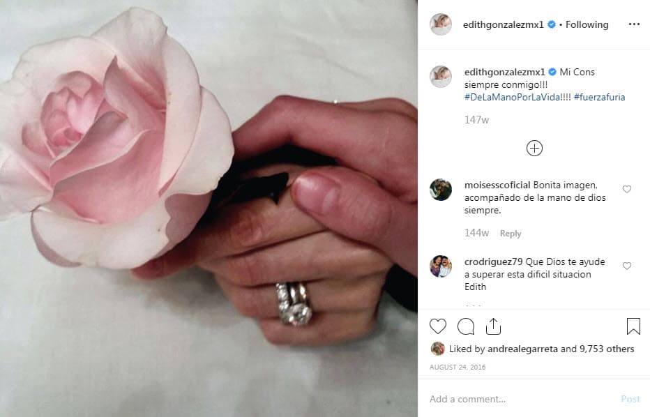 Asimismo, Edith resaltó que tanto su esposo Lorenzo Lazo como su hija Constanza Creel González siempre estuvieron con ella durante este duro proceso.