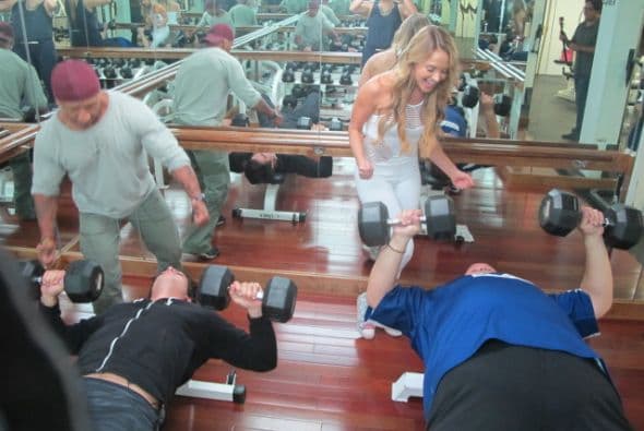 Llegó el momento de hacer pesas.