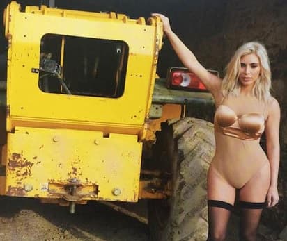 Kim cautivó a todos en una extrema sesión de fotos. ¡Y la vimos de rubia!