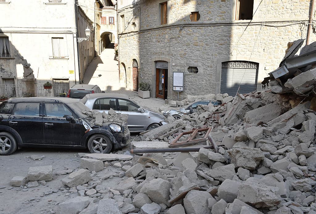 Arquata del Tronto quedó severamente destruida por el sismo de la madrugada de este 24 de agosto