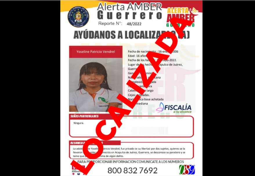 Localizan con vida a la joven de 16 años secuestrada cuando iba a la escuela en Acapulco, tras gran operativo policial