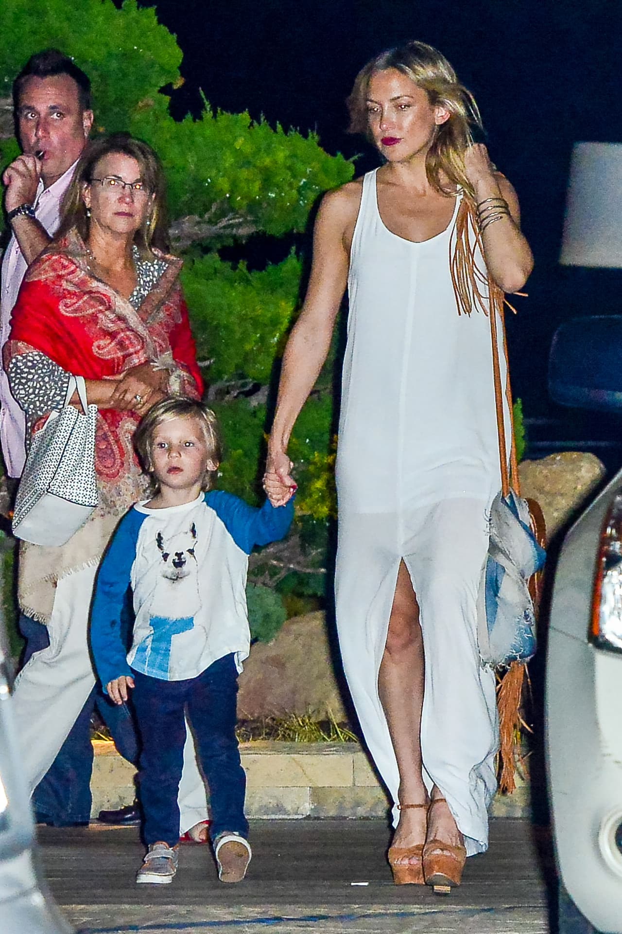 Kate Hudson fue captada algunas noches con el guapo Bingham.