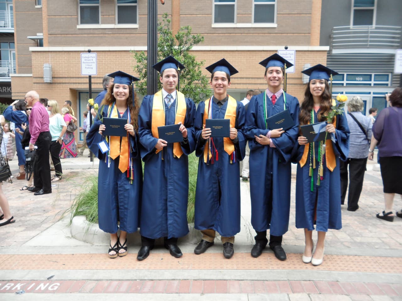 The quintuplets graduated together from Keller Prep in 2014.