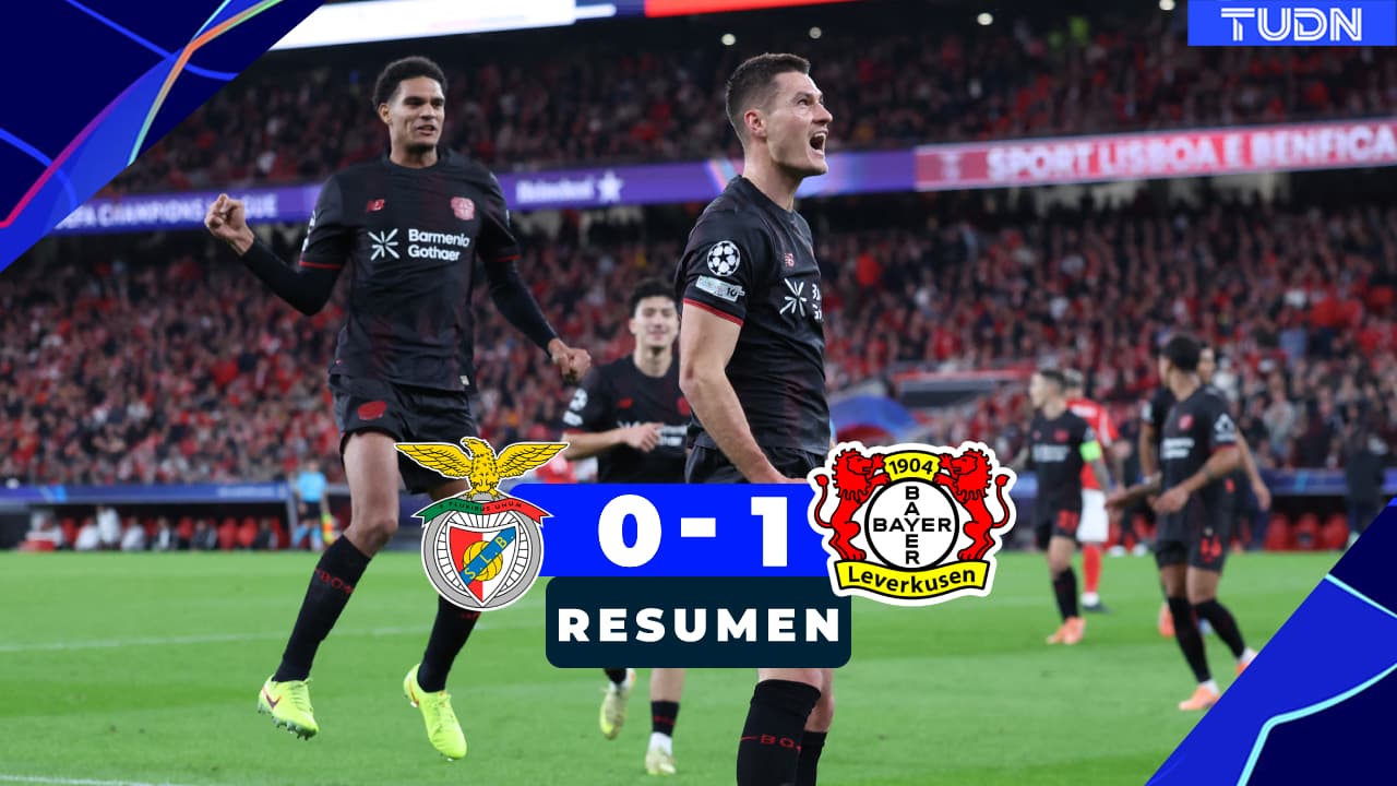 Resumen | Bayer Leverkusen da la campana ante Benfica en Champions League