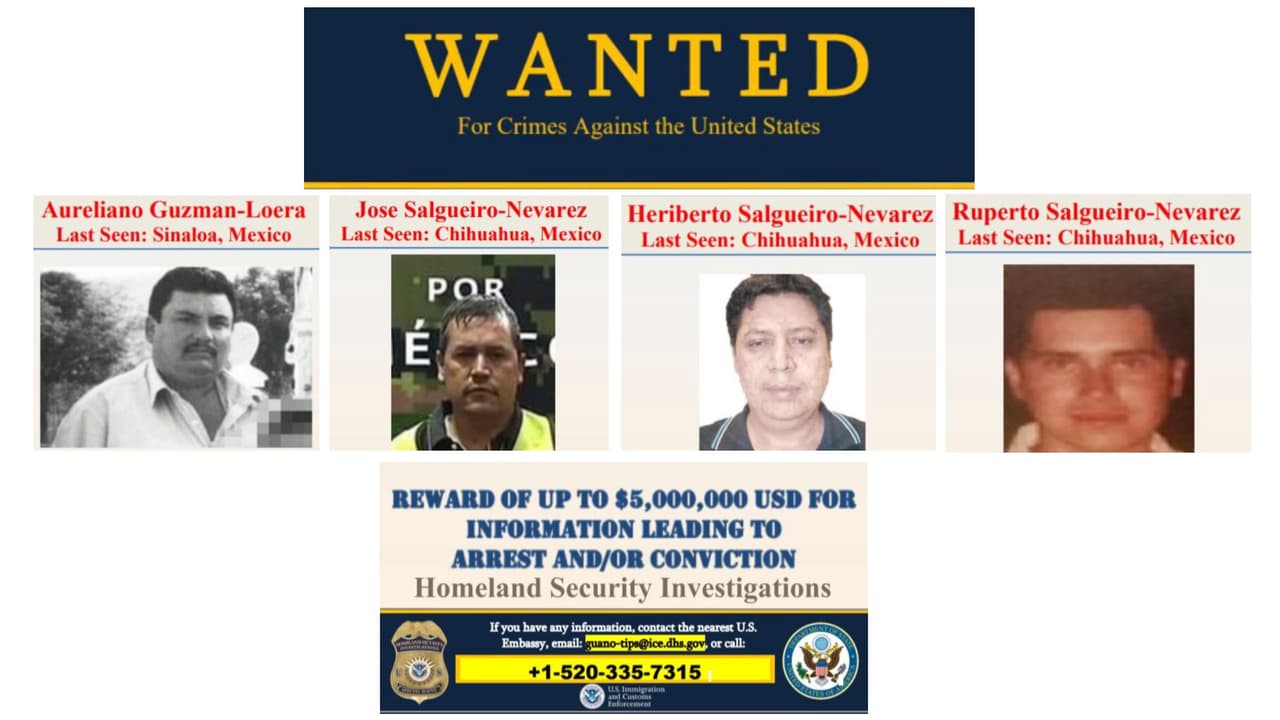 Hermano del "Chapo" Guzmán entre los miembros del Cartel de Sinaloa acusados en Arizona por narcotráfico