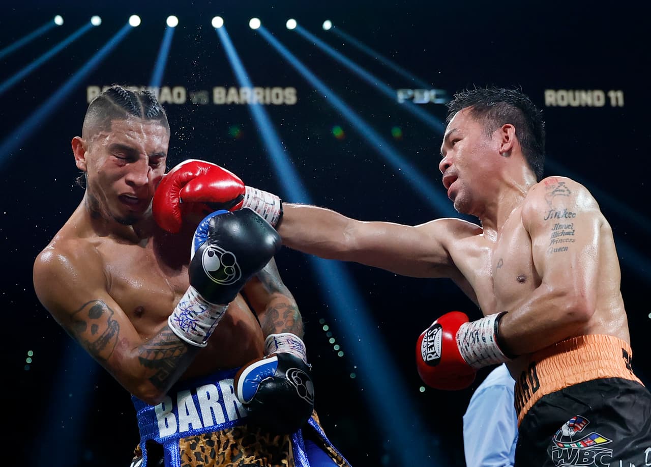 Manny Pacquiao rescata empate mayoritario ante Mario Barrios en Las Vegas