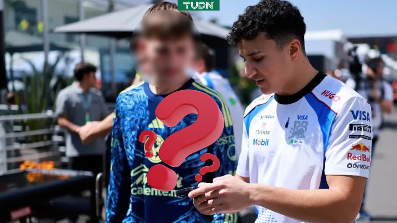 Piloto de F1 llega acompañado de misterioso americanista