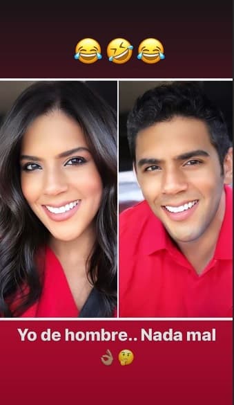 Francisca también compartió la foto con sus seguidores y señaló que no se veía nada mal de hombre.