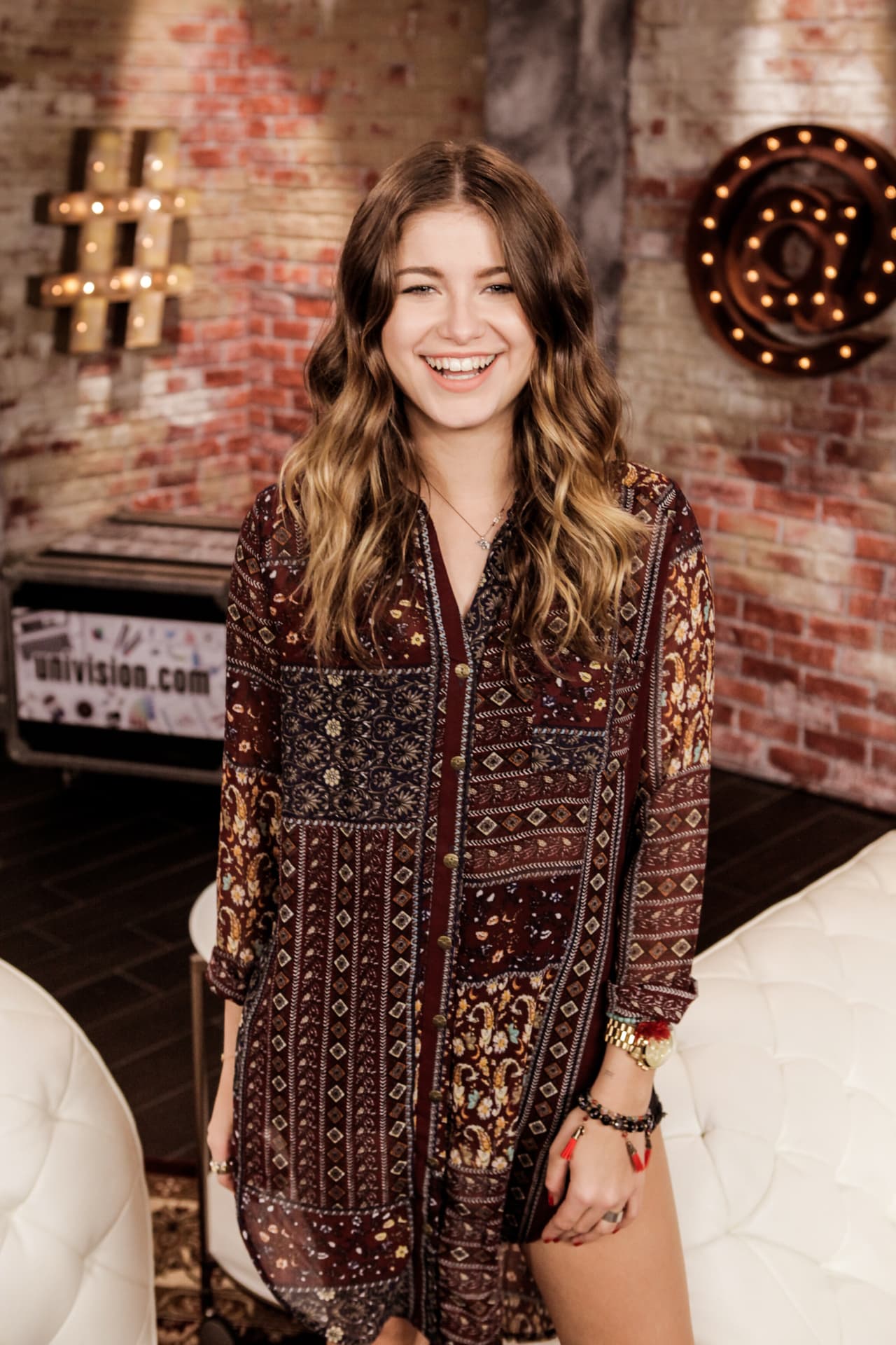 Otra que llegó a nuestro set fue Sofía Reyes.