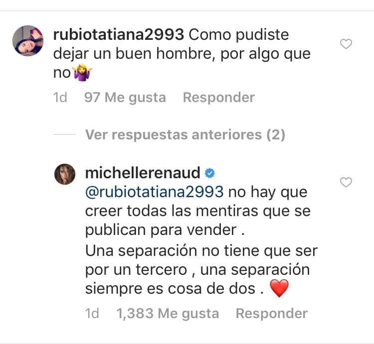 En el proceso, hubo quien a través de las redes sociales le reclamó a Michelle Renaud por "dejar" a Josué Alvarado por alguien más.