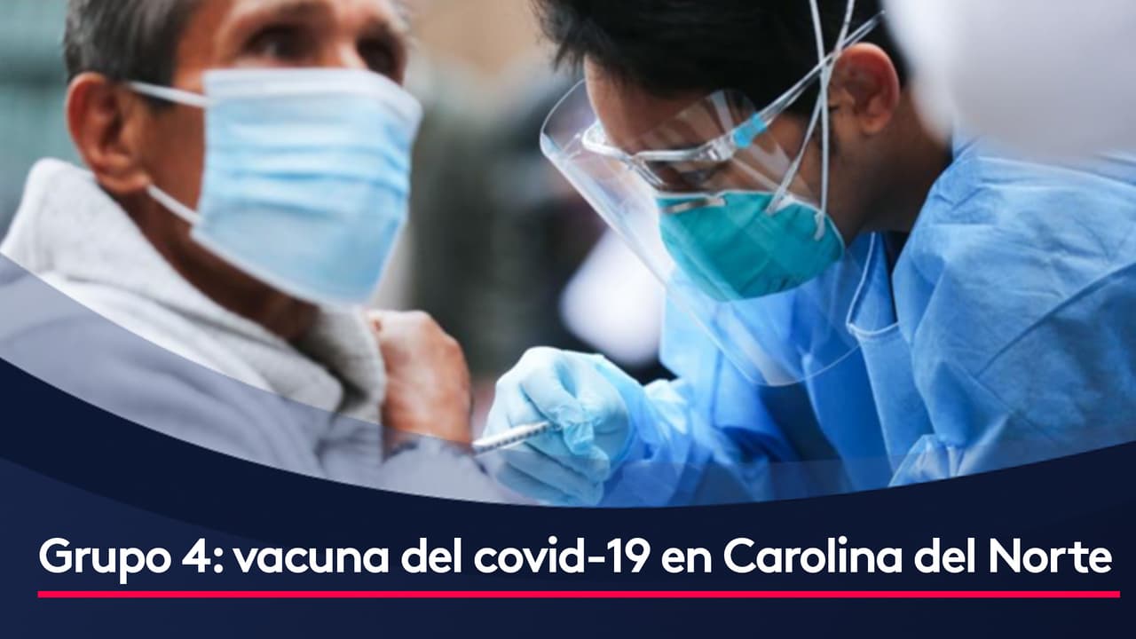 Grupo 4: personas con afecciones de salud elegibles para vacunarse contra el covid-19 en Carolina del Norte