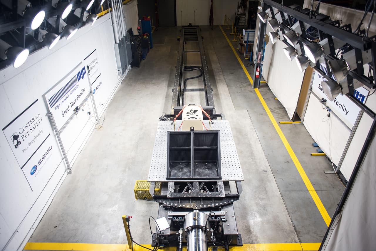 <h3 class="cms-H3-H3"><b>Mantener las mascotas aseguradas</b></h3>
<br>Otra de las conclusiones de la cooperación entre Subaru y el Center for Pet Safety es que los animales corren el riesgo de desgarramientos musculares al tratar de mantener el equilibro durante frenadas de emergencia.