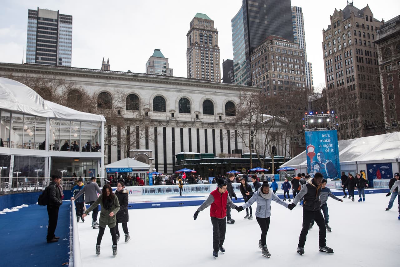 La pista del "Winter Village"de Bryant Park abre el 30 de octubre.