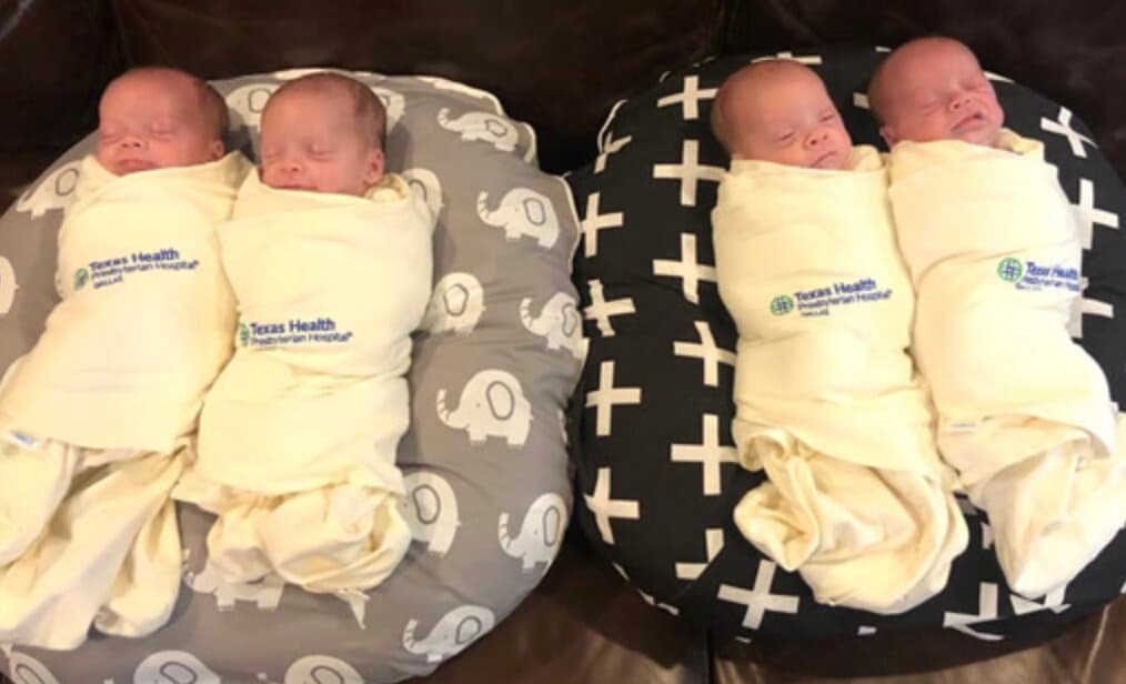 Mujer en Dallas da a luz a cuatrillizos idénticos en medio de pandemia de coronavirus 