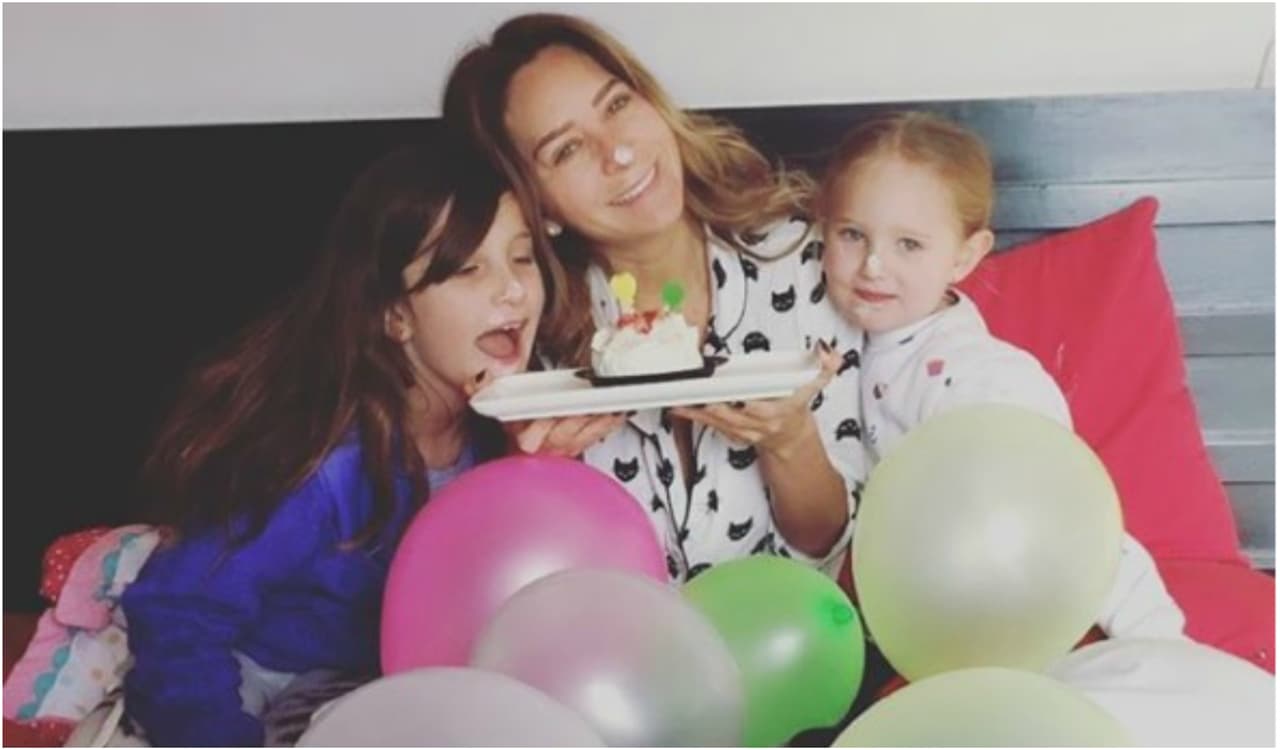 En cama y con pijama: así festejó Geraldine Bazán su cumpleaños
