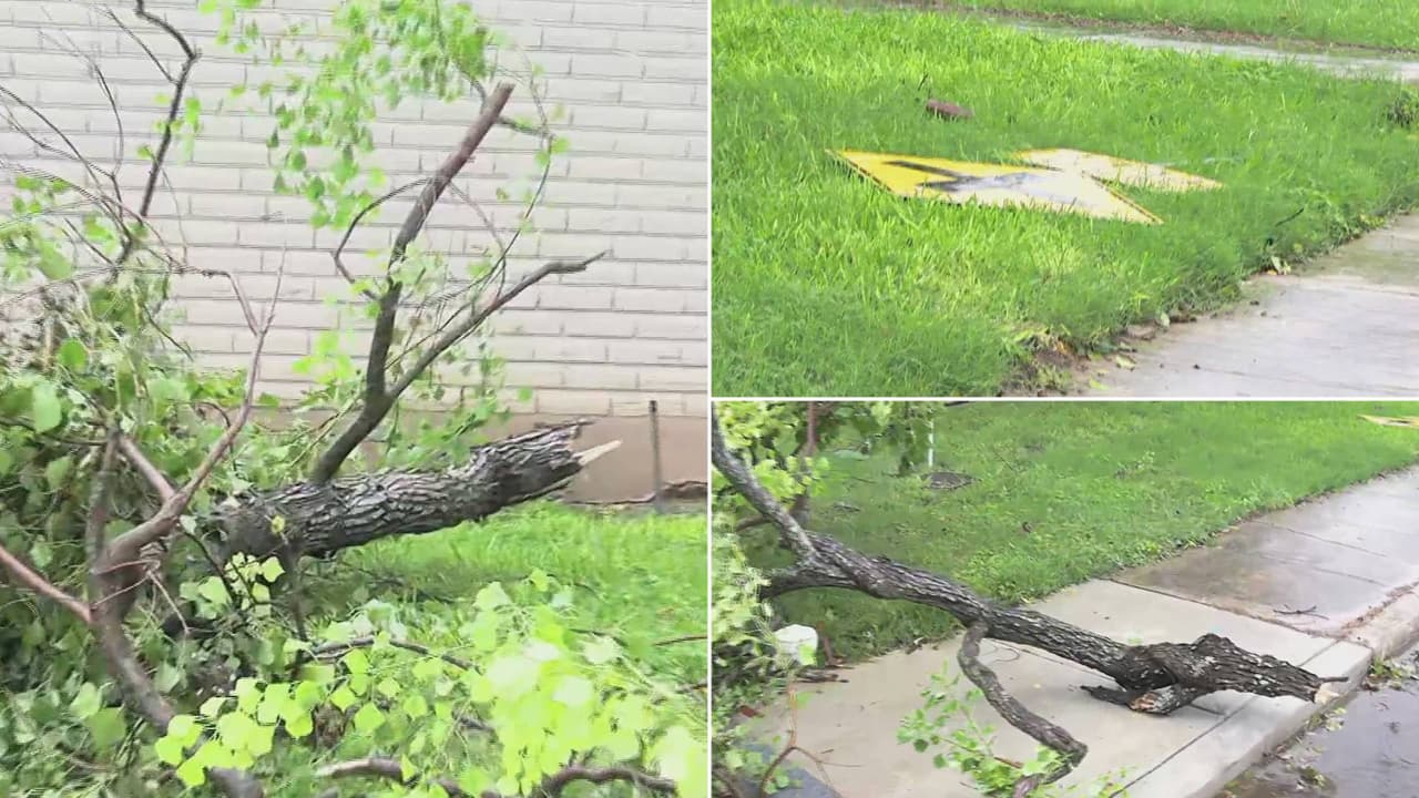 Un posible tornado deja daños al pasar por el centro de San Antonio