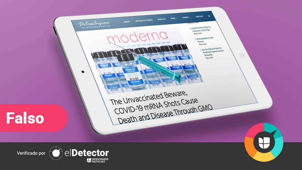 Los componentes de la vacuna no salen por los poros ni por la respiración, ni afectan a personas no vacunadas.