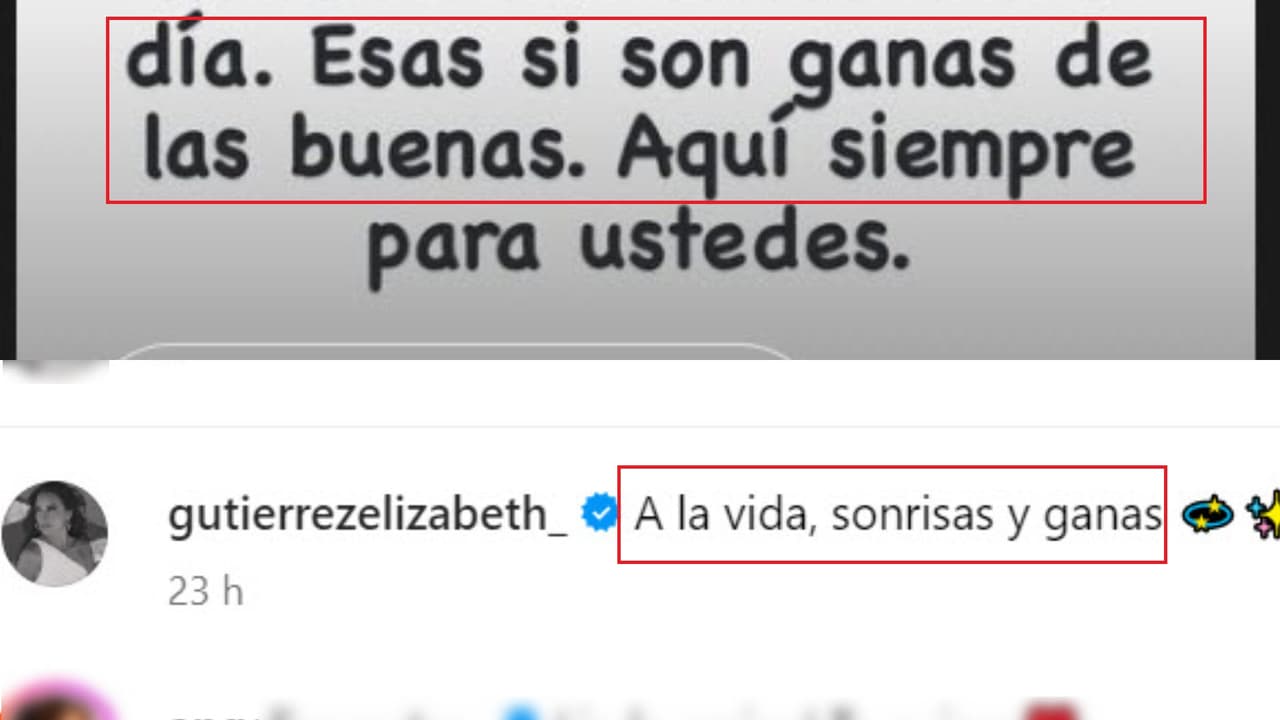 William Levy utilizó la palabra "ganas" en su mensaje, la misma que usó Elizabeth Gutiérrez en la publicación que hizo horas antes.
