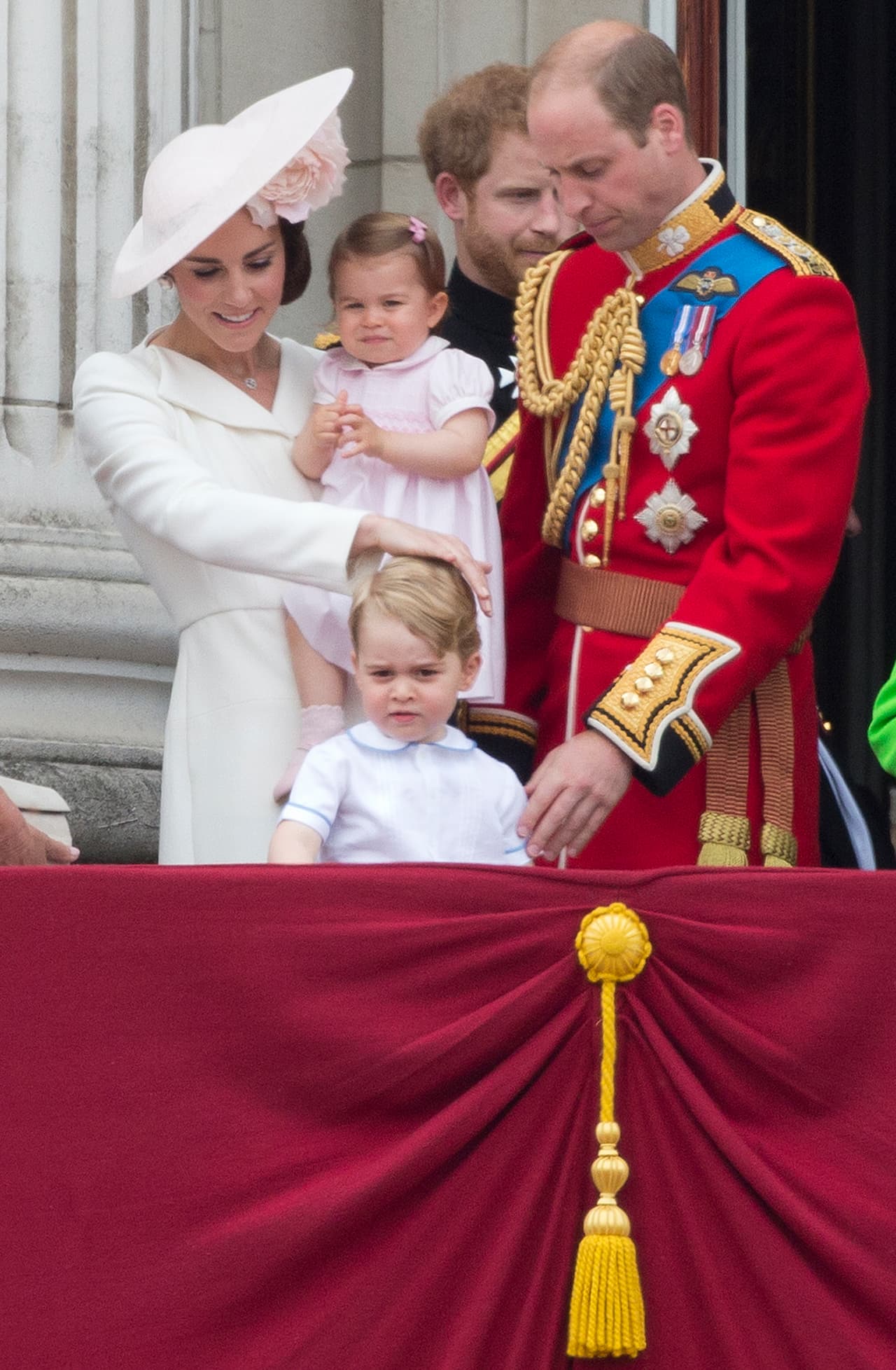 William y Kate en el festejo Trooping the Colour 2016.