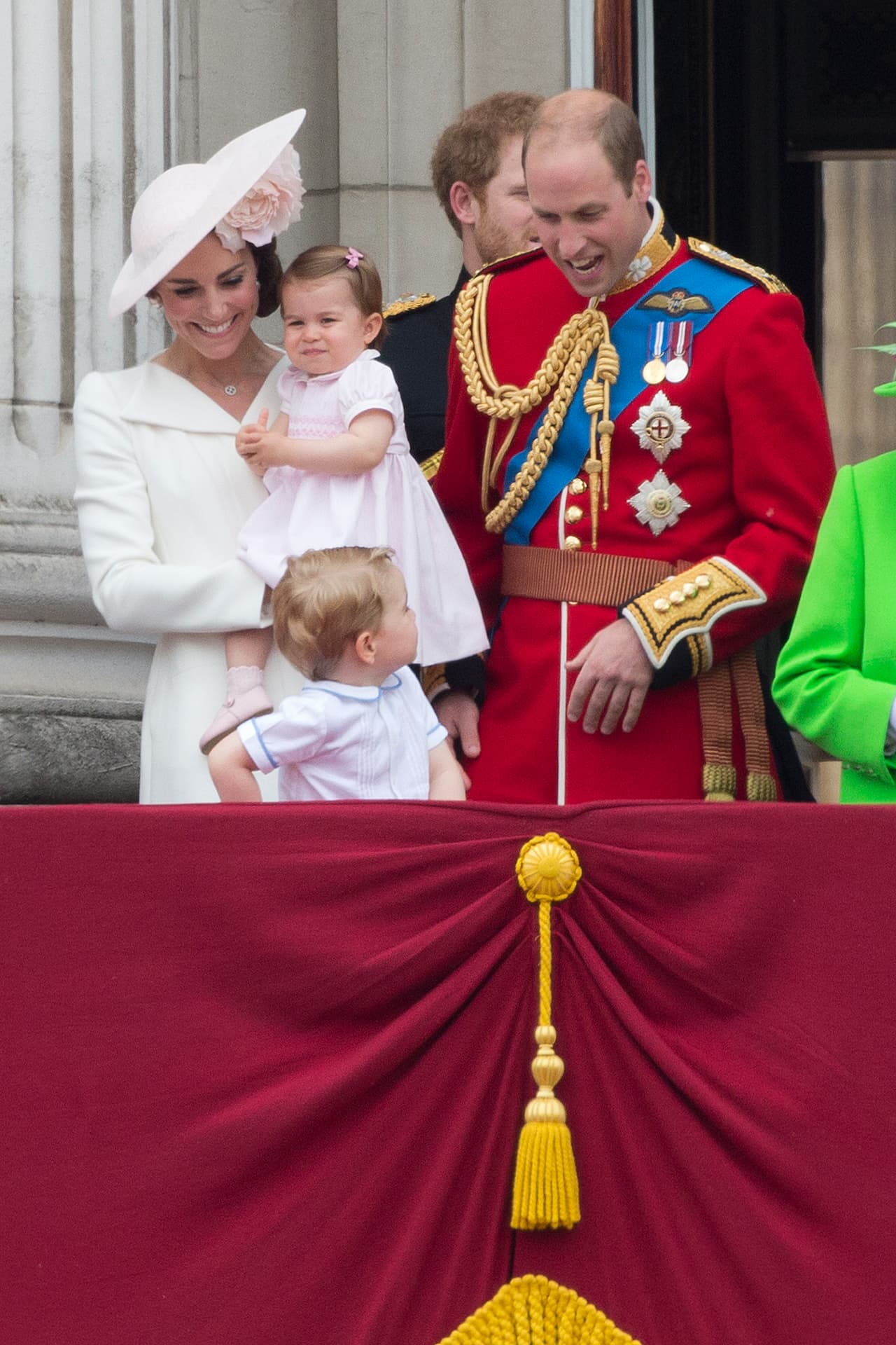 William y Kate en el festejo Trooping the Colour 2016.