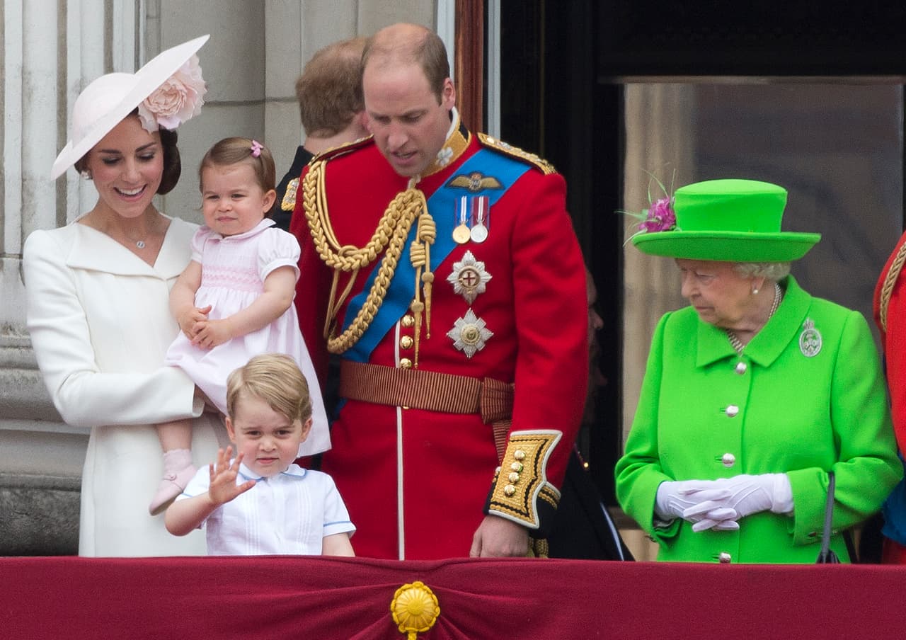 William y Kate en el festejo Trooping the Colour 2016.