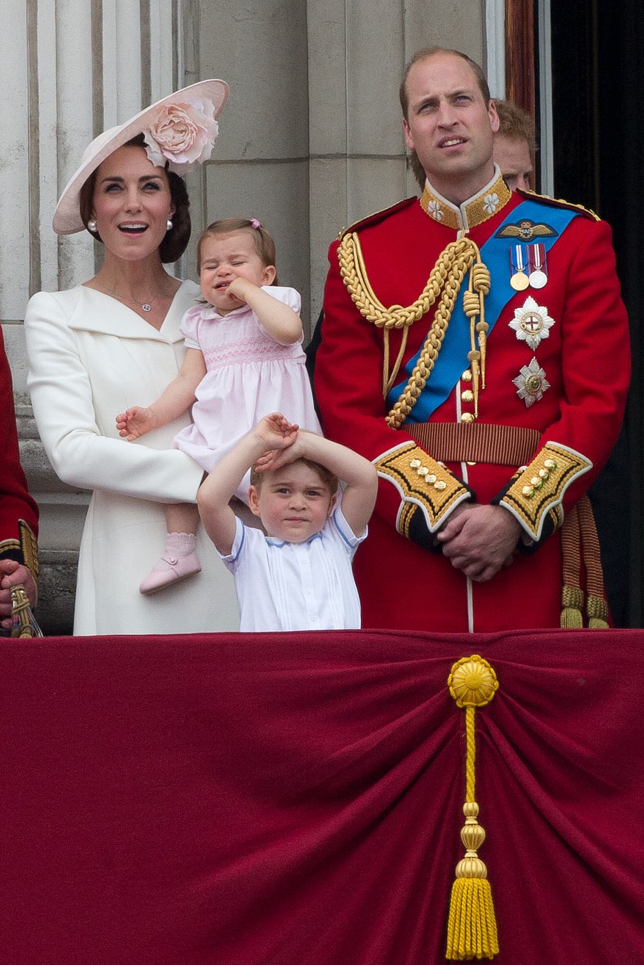 William y Kate en el festejo Trooping the Colour 2016.