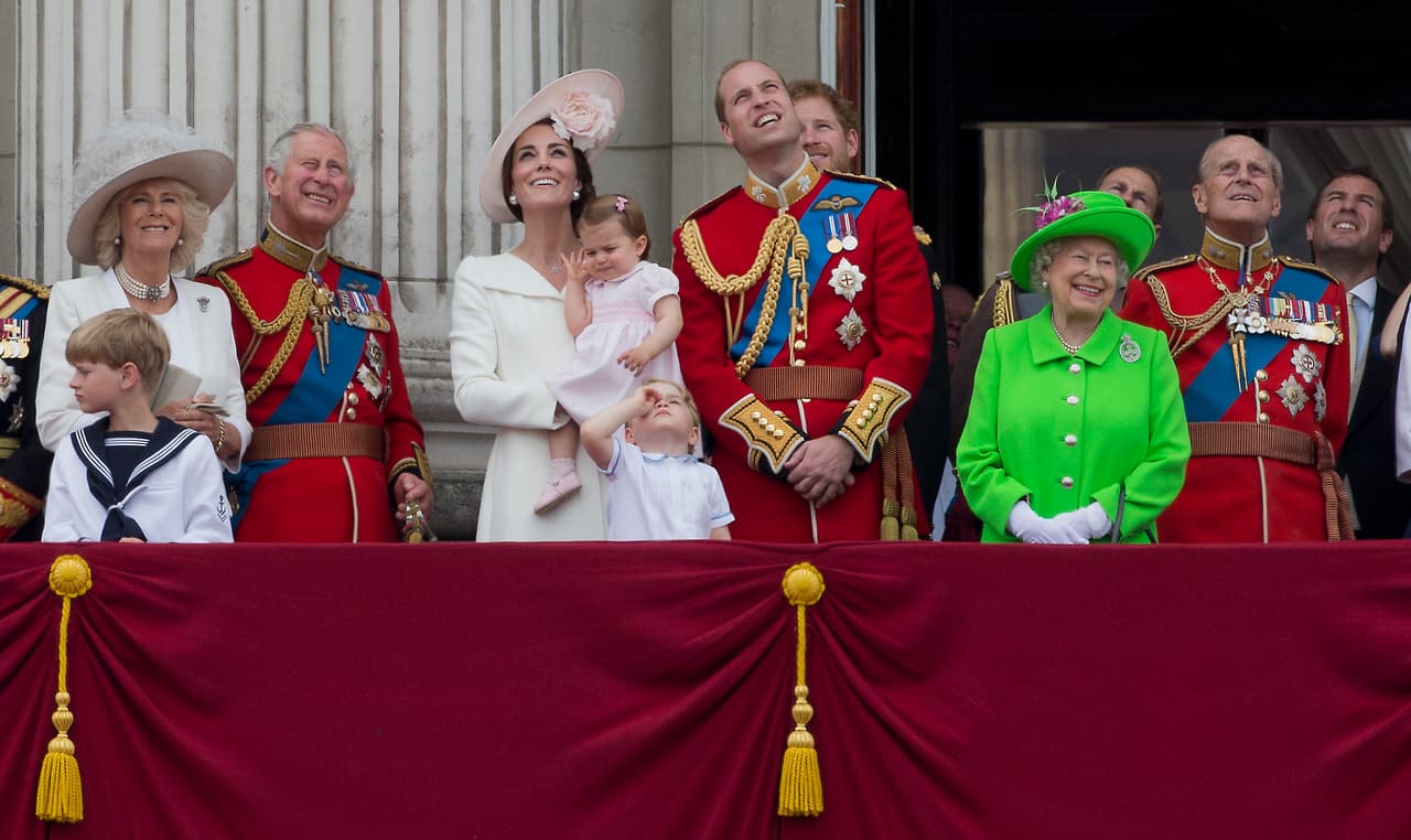 William y Kate en el festejo Trooping the Colour 2016.