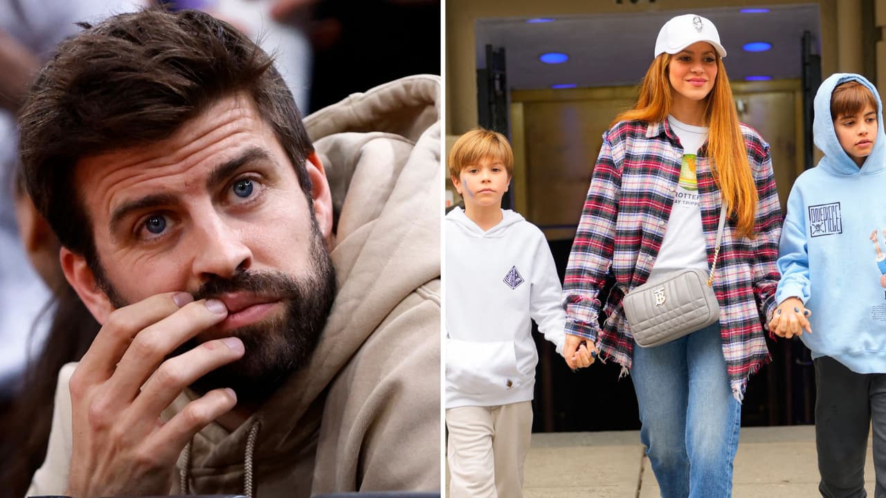 Piqué aparece “serio” y “nervioso” afuera de la casa de Shakira tras aparente reproche sobre sus hijos