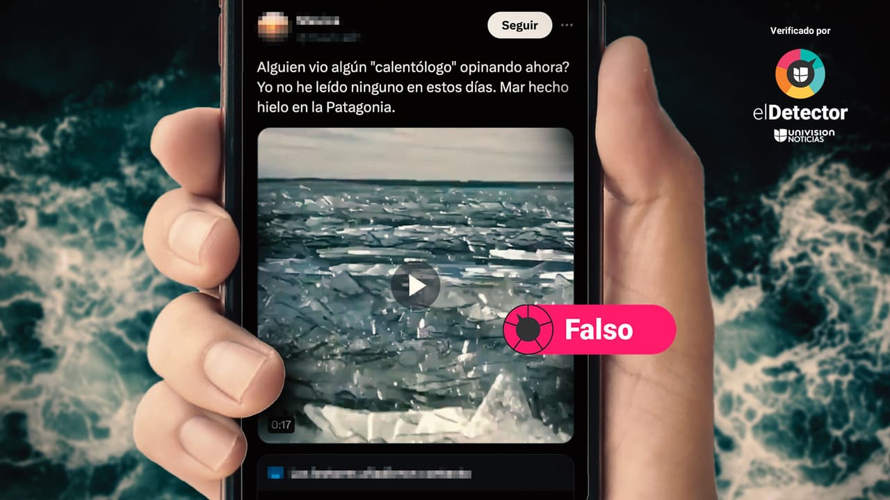 Ese video no muestra el mar congelado en la Patagonia: el fenómeno ocurrió en Turquía y no es actual