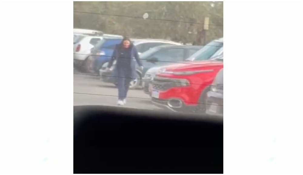 La nieta olvidada corrió durante unos minutos detrás del auto de su abuela