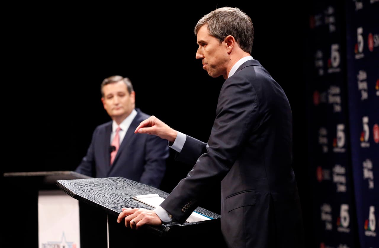 Dreamers, brutalidad policial y Trump: lo más destacado del primer debate entre Ted Cruz y Beto O'Rourke
